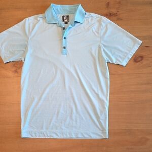 FootJoy Men's Sky Blue Golf Polo - Breathable Performance Shirt